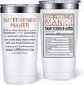 Difference Maker Gifts - Christmas Thank You Gift for Women, Men - Teacher Appreciation Gifts - Inspirational Gift for Coworker, Boss, Assistant, Employee - 20oz Tumbler