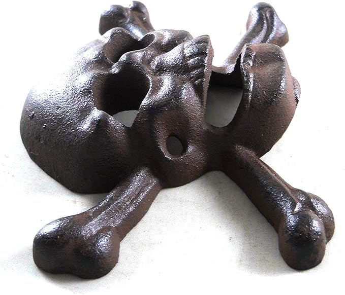 Cast Iron Wall Mounted Skull & Crossbones Bottle Opener