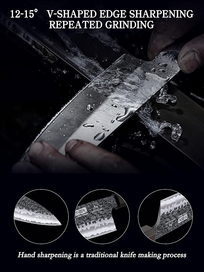 HOSHANHO 6 Inch Deba Knife, Japanese High Carbon Steel Kitchen Knife for Sushi Sashimi, Ultra Sharp Fish Fillet Knife with Ergonomic Rosewood Handle