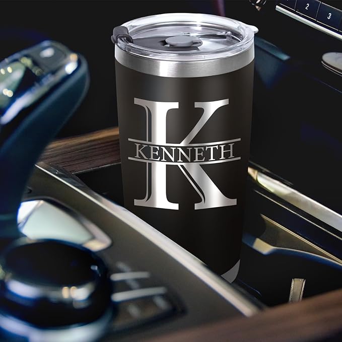 Personalized Tumbler with Text Name, Custom 20oz Bulk Insulated Travel Coffee Mug, Employee Appreciation Birthday Gifts for Women Men Teacher Nurse office Pack (20oz Engraved)