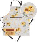 Maison d' Hermine 100% Cotton Apron for women with Pocket Kitchen Chef Apron for Men Cooking Gardening Server Waitress