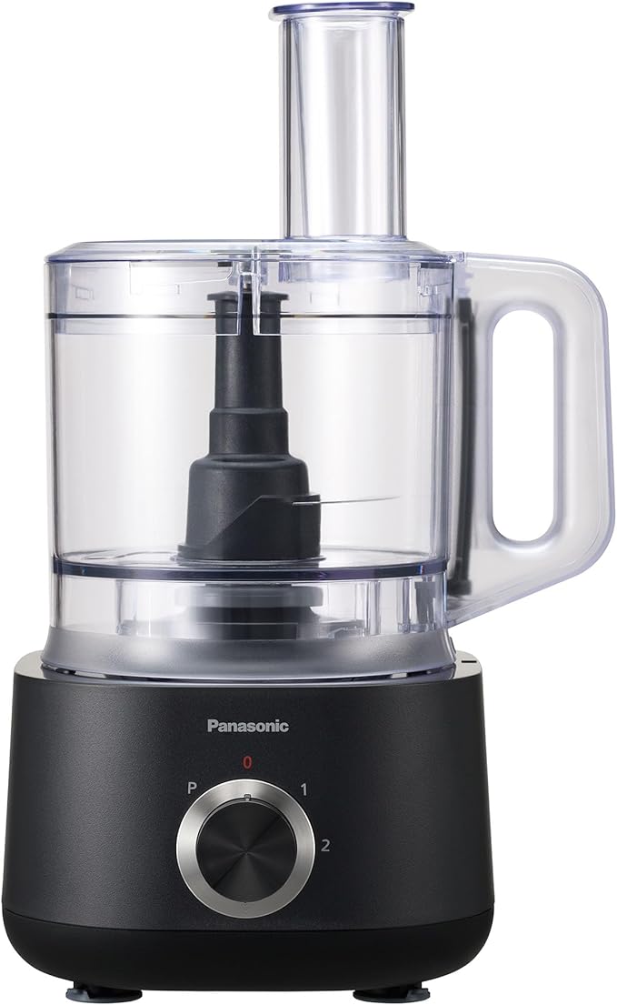 Panasonic Food Processor, Electric Vegetable Choppers for Speedy Food Prep, 5 Attachments to Shred, Whip, Mince, Chop, Grind, Shred, and Slice, 10-cup Bowl Capacity, Small Kitchen Appliances - MK-F511