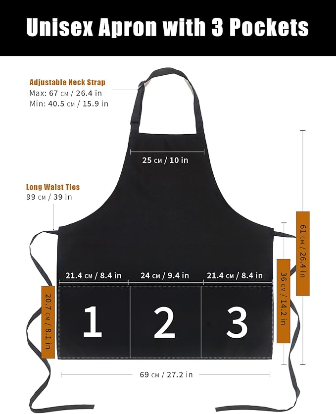 Argstar Unisex Three Pocket Apron