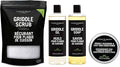 CARON & DOUCET – Ultimate Griddle Set | Seasoning, Oil, Soap & Salt Scrub | 100% Plant-Based & Best to Season, Clean, Care, Restore, Maintain & Protect