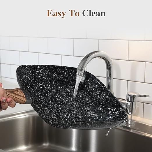 Grill Pan, Skillet Set 3 Piece, Frying Pan Non Stick with Stay Cool Handle & PFOA Free,Compatible with all Stovetops, Black (9.5"10" 11")