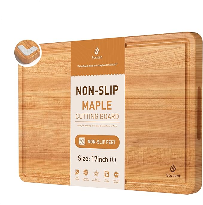 Cutting Board Wood Chopping Board Double Sided Charcuterie Boards Serving Board Kitchen Essential House Warming Hostess Host Gift Serving Tray for Christmas Wedding Birthday Anniversary Dusty Rose