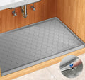 Silicone Under Sink Mat 37" x 22", kitchen Essentials and Gadgets, Shelf liner and Cabinet Protector, Home Organizers and Storage, Waterproof Bathroom Tray
