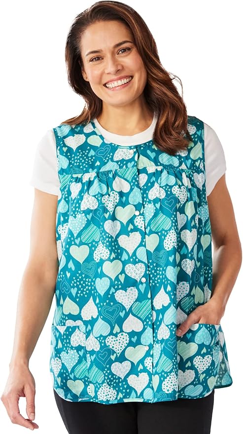 Only Necessities Plus Size Snap-Front Apron