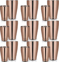 Lallisa 10 Pieces Cocktail Shakers Professional Bar Boston Shaker Set Stainless Steel Martini Shaker Drink Mixer Basic Tools Weighted Shake Metal Can for Bartenders, 18 Oz, 28 oz(Copper)