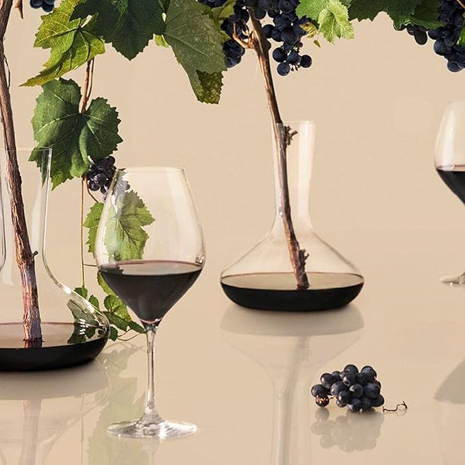 Holmegaard Cabernet Red Wine Glass, Clear, 8.9" H x 3.7" D, 17.6 oz, Set of 6, Designed by Peter Svarrer, Gift Box Included