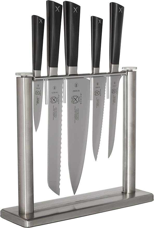 Mercer Culinary Züm 6-Piece Forged Block Set, Stainless Steel/Glass