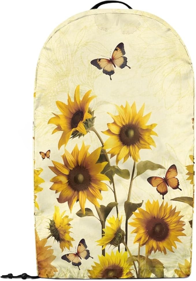 Butterfly Sunflower Blender Dust Cover with Drawstring Stand Mixer or Coffee Maker Cover Anti Fingerprint Polyester Appliance for Home Kitchen Decor