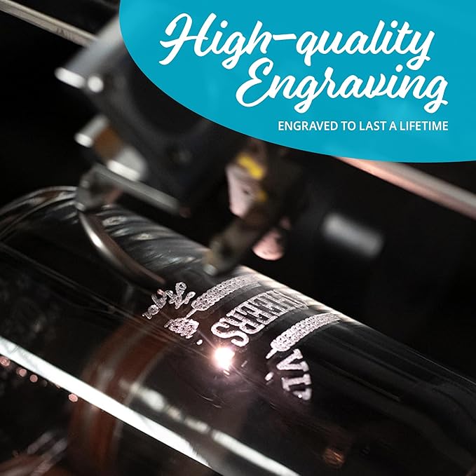On The Rox Drinks Personalized Whiskey, Bourbon Glass Gifts for Men - 11 oz Engraved Name Monogram Scotch Tumbler Set of 4 - Customized Cocktail, Rocks, Brandy Glass