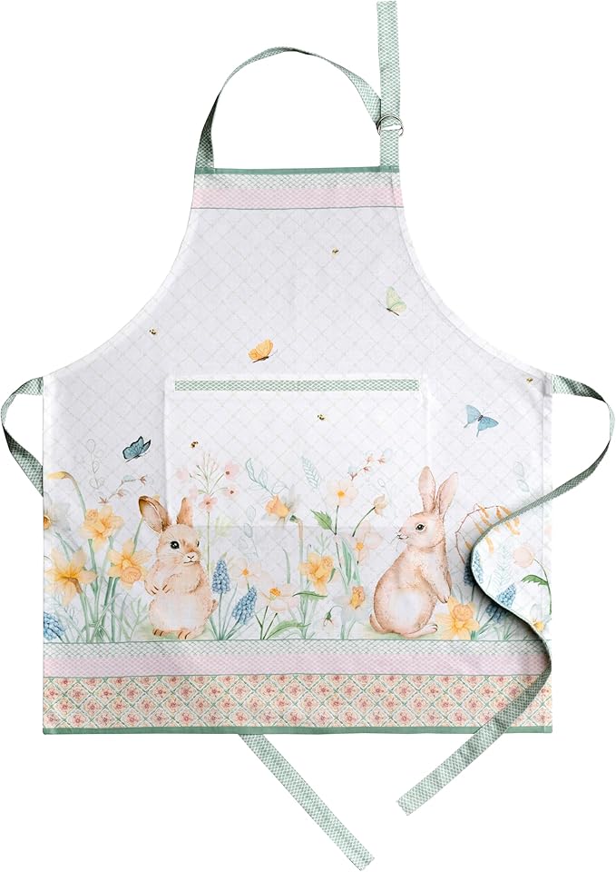 Maison d' Hermine 100% Cotton Apron for women with Pocket Kitchen Chef Apron for Men Cooking Gardening Server Waitress