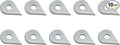 LU&MN Carbide Paint Scraper Blades Drop Shaped Blades,Ultra Sharp & Wear Resistant for Removing Paint, Glue, Grout, Pack of 10PCS