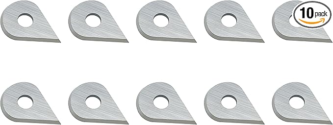 LU&MN Carbide Paint Scraper Blades Drop Shaped Blades,Ultra Sharp & Wear Resistant for Removing Paint, Glue, Grout, Pack of 10PCS