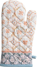 Maison d' Hermine Oven Gloves 100% Cotton Oven Mitt 7" x 13" with Loop Heat Resistant BBQ Cooking Gloves for Thanksgiving Christmas Decorations Baking Handling Hot Pans (Pack of 1, Fair Isle)