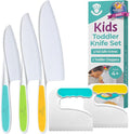 TOVLA JR. Kids' Cutting Set | Montessori Safe Kitchen Knives for Cooking| Kitchen Safety for Toddlers | Boost Confidence and Encourage Picky Eaters