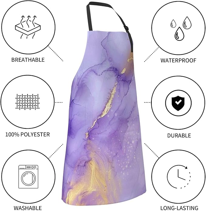 DADABULIU Apron Cooking With Pockets Adjustable Bib For Men Women Waterproof Chef Home Grilling BBQ Drawing