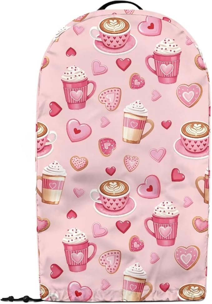 Valentine's Day Blender Dust Cover Kitchen Appliance Pink Food Processor Protective Cover Juice Maker with Top Handle