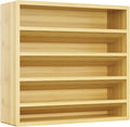 Orimade 4 Tier Spice Rack Organizer for Cabinet, Freestanding Bamboo Seasoning Rack for Countertop, Cupboard, Pantry, Kitchen, 13.18 x 4.13 x 12.2 inches(Spice Jars Not Included)