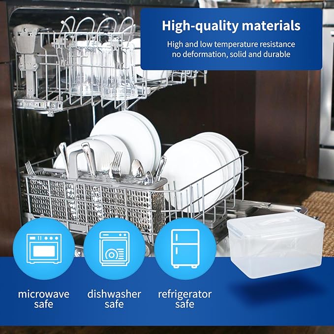 9.5Qt Bread Box Large,3.5Qt Bread Storage Container Small,2 Bread Containers with Lids Airtight to Save Sourdough Bread,Homemade Bread,Cake,Cookie,Toast,Dishwasher Safe,Loaf Holder,Plastic
