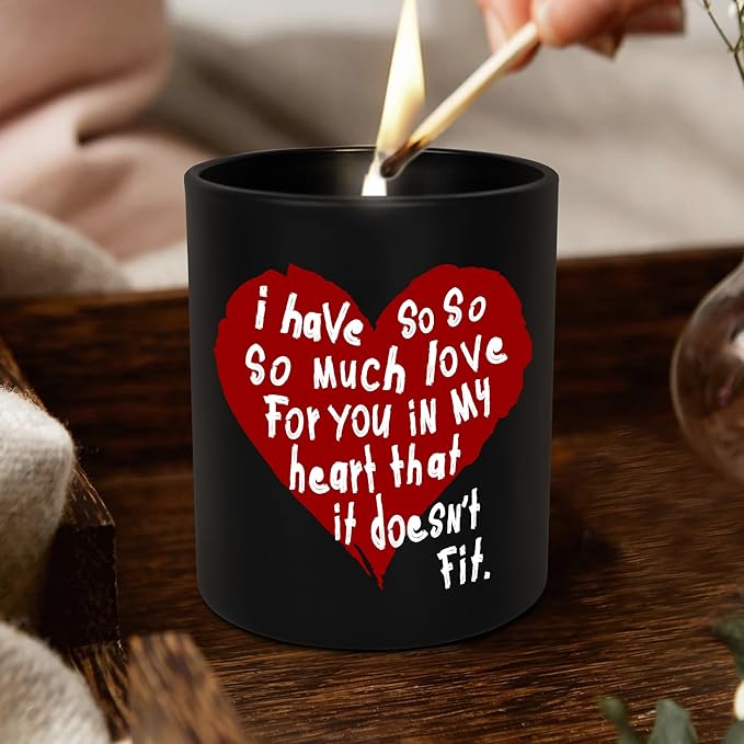 OASSIE Christmas Anniversary Wedding Gifts for Him - Long Lasting Vanilla Lavender Candles 10 oz - Birthday Gifts for Couple Him Her Boyfriend Girlfriend Husband Wife, Birthday Presents for Men Women