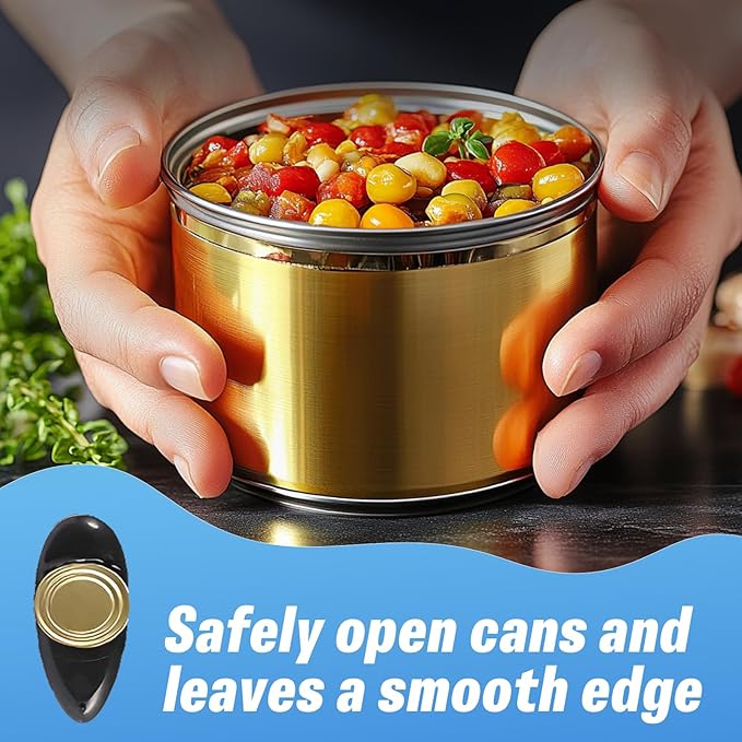 Hand Held Battery Operated Can Opener, Electric Can Openers for Kitchen Food-Safe with Smooth Edge, Kitchen Gadgets Automatic Can Opener