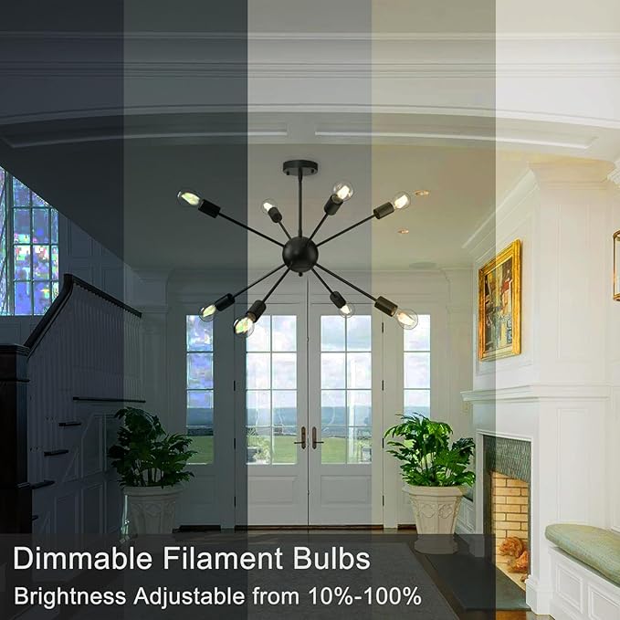 TJOY 24 Pack A19 Vintage LED Edison Bulbs, Dimmable, 60W Equivalent, High Brightness 2700K Warm White, 8W E26 Standard Base, 800 Lumens, CRI80+, Clear Glass Filament Bulb for Home, Farmhouse