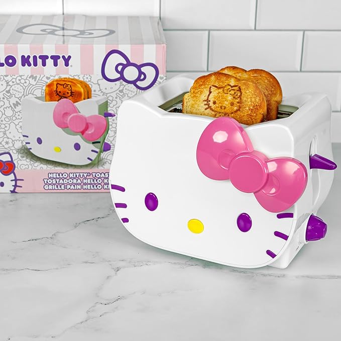 Uncanny Brands Deluxe 3D Sanrio Hello Kitty Toaster