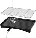304 Stainless Steel Dish Drying Rack- Space-Saving Dish Rack, Dish Racks for Kitchen Counter, Fruit and Vegetable Drain,11.8''W x 16.5''L, Black