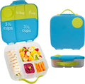 b.box Lunch Box for Kids: Bento Box w/ 4 Compartments (2 Leak Proof), Removable Divider & Gel Pack. Ideal for Big Eaters 3+. School Supplies, 8½ Cup Capacity