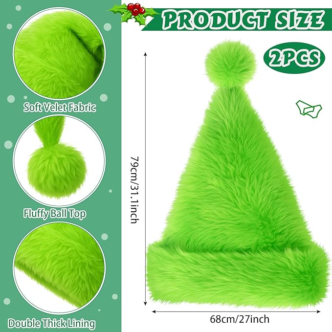 4 Pcs Christmas Aprons with Hats for Women Men Adjustable Kitchen Funny Cooking Aprons for BBQ Party