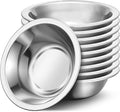 304(18/8) Stainless Steel Mixing Bowls for Kitchen, 10 Pack 6.3" 13.67 fl.oz Metal Mixing Bowls Set Stackable for Baking Serving Cooking Food Prep Storage Dishwasher Safe Heavy Duty