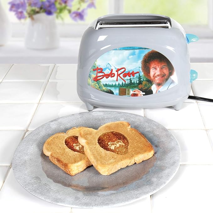 Uncanny Brands Bob Ross Toaster - Toasts Bob's Iconic Face onto Your Toast