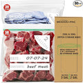 80 Count Combo Large Storage Zip Bags, 2 Gallon & 3 Gallon Resealable Variety Pack With Organizer, Reclosable Clear Assorted Size Plastic Bags