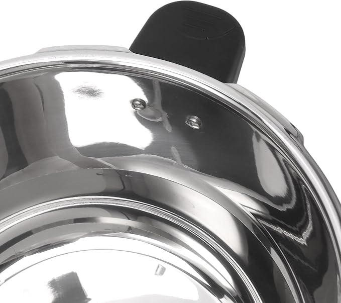 Yoidesu Stainless Steel Pressure Cooker with Safety Valve, 80KPA, Multifunctional Design for Efficient and Fast Cooking (10L)