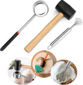Stainless Steel Coconut Opener Set of 3, Tool Kit for Opening Fresh Coconuts