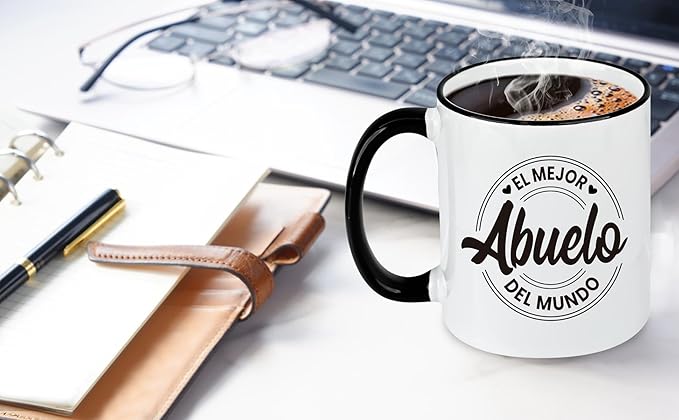 Grandpa Gifts, Best Abuelo Gifts In Spanish, El Mejor Abuelo Del Mundo Coffee Mug, El Abuelo Gift, Regalos Para Abuelo, Father's Day Birthday Christmas Gift for Grandpa, Abuelo Mugs, 11Oz