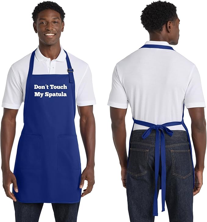 Custom Text Cooking & BBQ Apron – Personalized Chef or Grill Gift – Full Length (1-3 Lines)