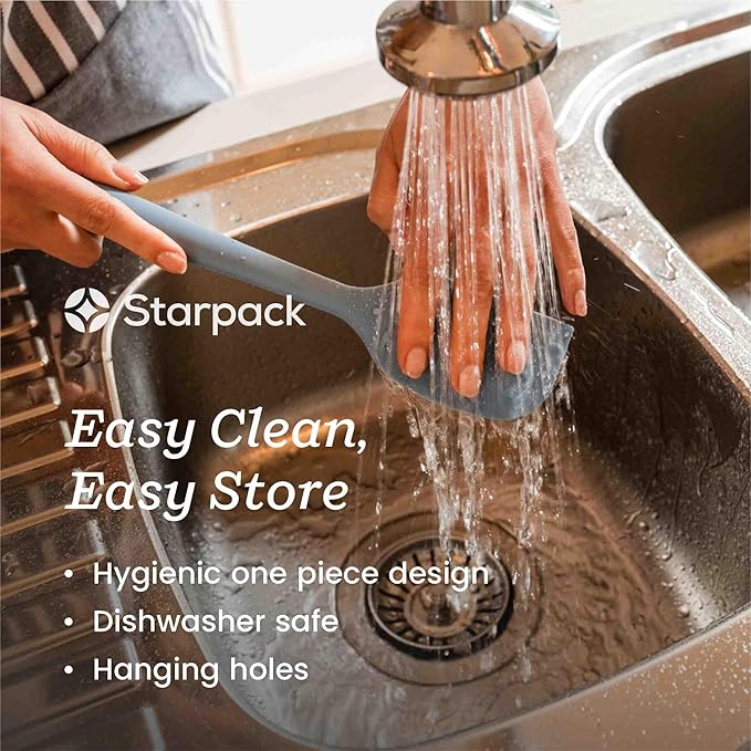 Starpack 'Whip it Good' Silicone Whisk for Nonstick Cookware - Non Scratch, 9.8" Whisk Heat Resistant 600°F - Kitchen Whisks for Cooking, Baking & Stirring - Silicone Coated Durable Rubber Egg Whisks