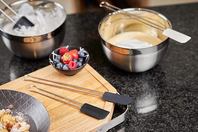 Rosle Stainless Steel & Silicone Flexible Spatula, 8-inch