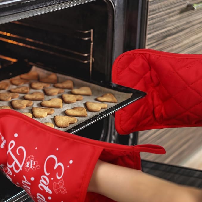 24 Pieces Christmas Pot Holders with Pocket Red Pocket Pot Holder Kitchen Hot Pad Oven Mitts Farmhouse Hot Potholders Cookie Bag Kitchen Cooking Baking