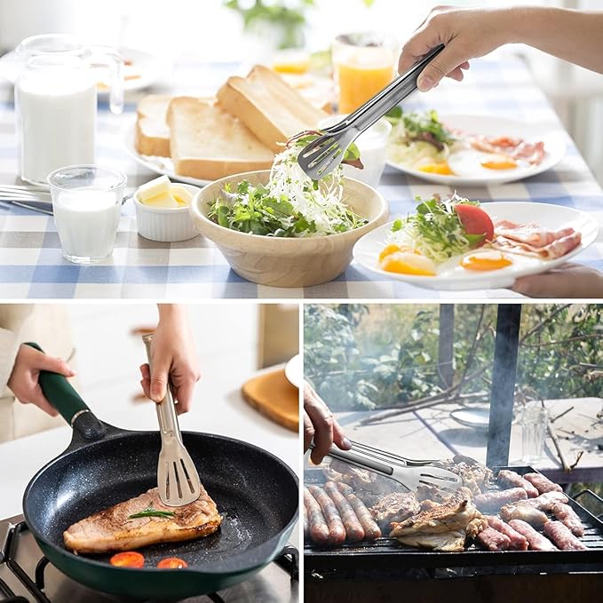 Portable Camping Toasters 4 Slice - Stainless Steel Folding Camp Stove Toaster with Clip Handle - Perfect for Outdoor Hiking, Picnic and RV Trips