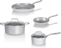 TECHEF - CeraTerra Collection Ceramic Nonstick Cookware Set (PTFE and PFOA Free Ceramic Exterior & Interior), Made in Korea, (6-Piece Set)