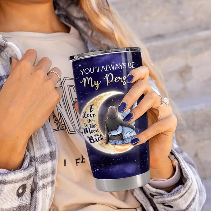 Best Friend Tumbler 20oz Stainless Steel Insulated Coffee Travel Mug Cup for BFF Bestie Female Friend Gifts for Birthday Christmas Friendship Day