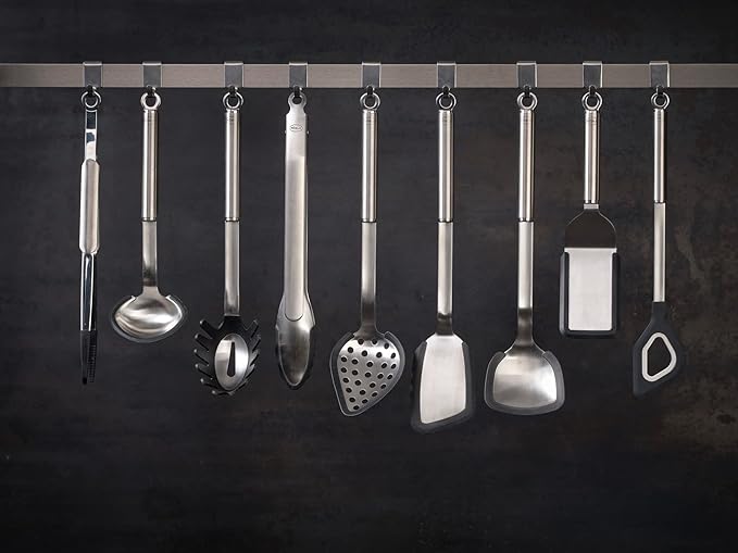 Rosle Rosle Stainless Steel Angled Spatula, 10.2-inches, Perforated
