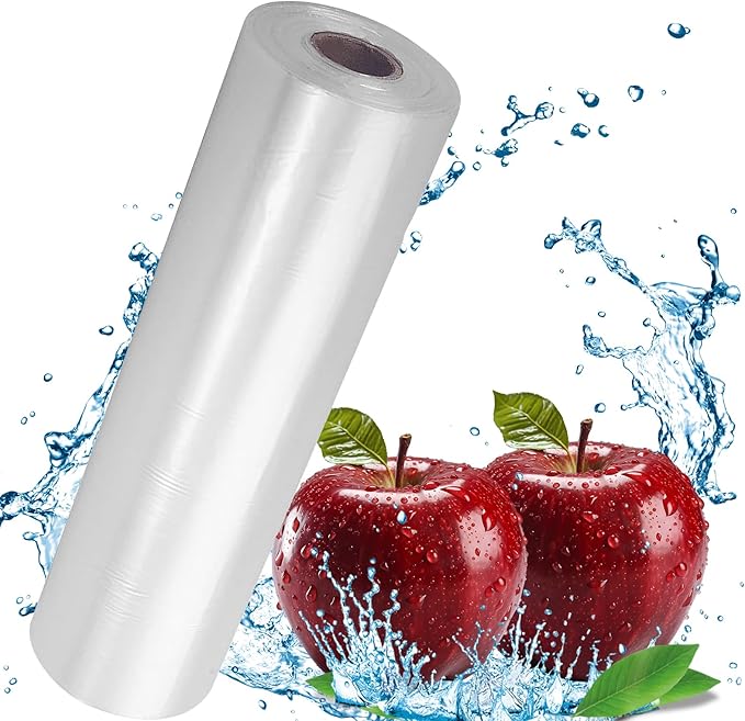 Plastic Produce Bag 12" X 20", Clear Food Storage Bags for Food, Fruit, Vegetable, Refrigerator Storage, Kitchen, 350 Bags/Roll (1 Rolls)