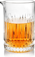 Cocktail Mixing Glass - Premium 21oz - Solid, Stable, Sturdy Hand Blown Crystal - Professional Quality Barware - Gift for Wedding, Anniversary, Birthday, Father's Day