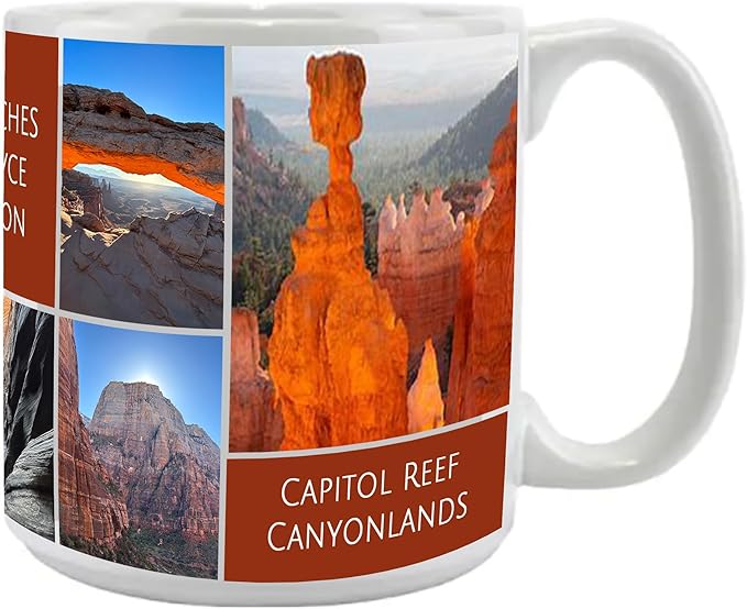 Custom Ceramic Coffee Mug, Jumbo Sized 20 oz, White or Black Interior, Glossy or Matte Finish (7 Images and Text)